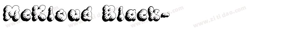 McKloud Black字体转换